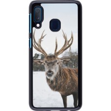 Samsung Galaxy A20e Case Hülle - Winter 25 Winter reindeer