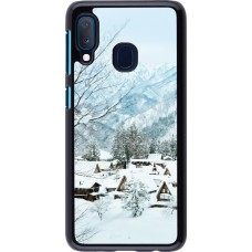 Samsung Galaxy A20e Case Hülle - Winter 25 Winter snowy landscape