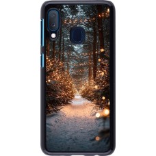 Samsung Galaxy A20e Case Hülle - Winter 25 Winter snowy road