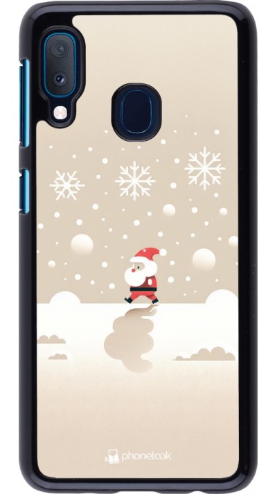 Coque Samsung Galaxy A20e - Noël 2023 Minimalist Santa