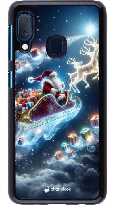Coque Samsung Galaxy A20e - Noël 2023 Père Noël enchanté