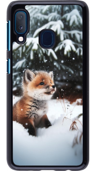 Coque Samsung Galaxy A20e - Noël 2023 Renardeau sapin