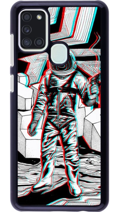 Hülle Samsung Galaxy A21s - Anaglyph Astronaut