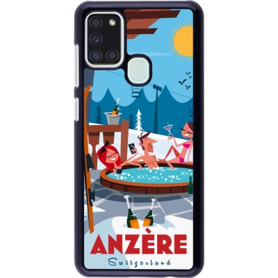 Samsung Galaxy A21s Case Hülle - Anzère Mountain Jacuzzi