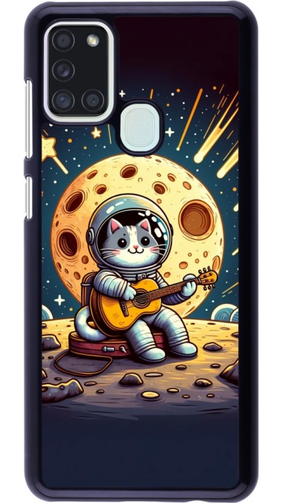 Coque Samsung Galaxy A21s - AstroCat RockLune