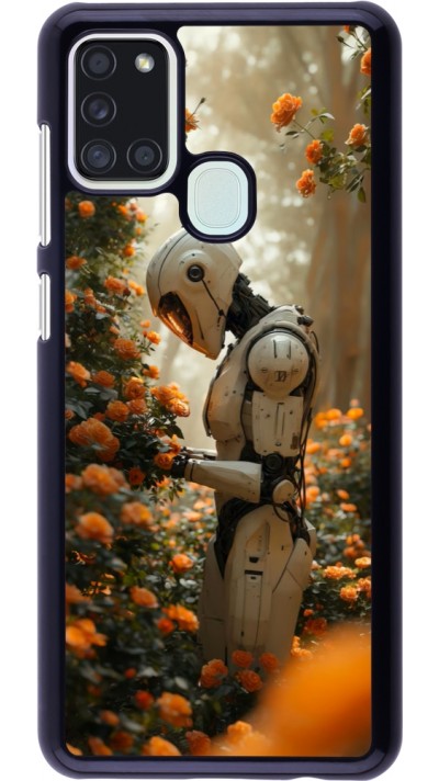 Coque Samsung Galaxy A21s - Astronaut flowers 2025