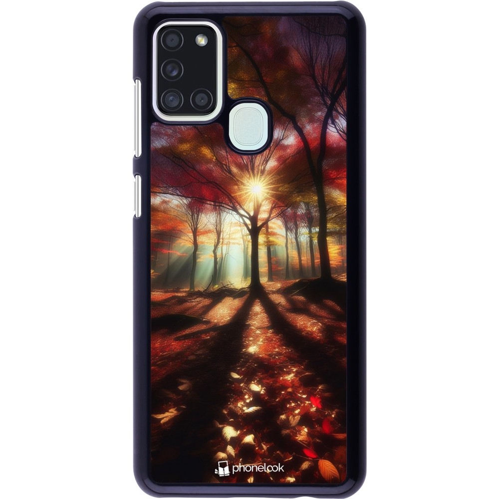 Samsung Galaxy A21s Case Hülle - Herbstlicher goldener Glanz