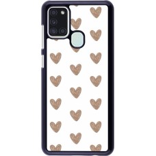 Samsung Galaxy A21s Case Hülle - Autumn 2024 brown hearts