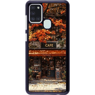 Samsung Galaxy A21s Case Hülle - Autumn 25 Coffee shop