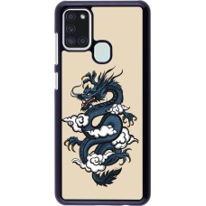 Samsung Galaxy A21s Case Hülle - Blue Dragon Tattoo