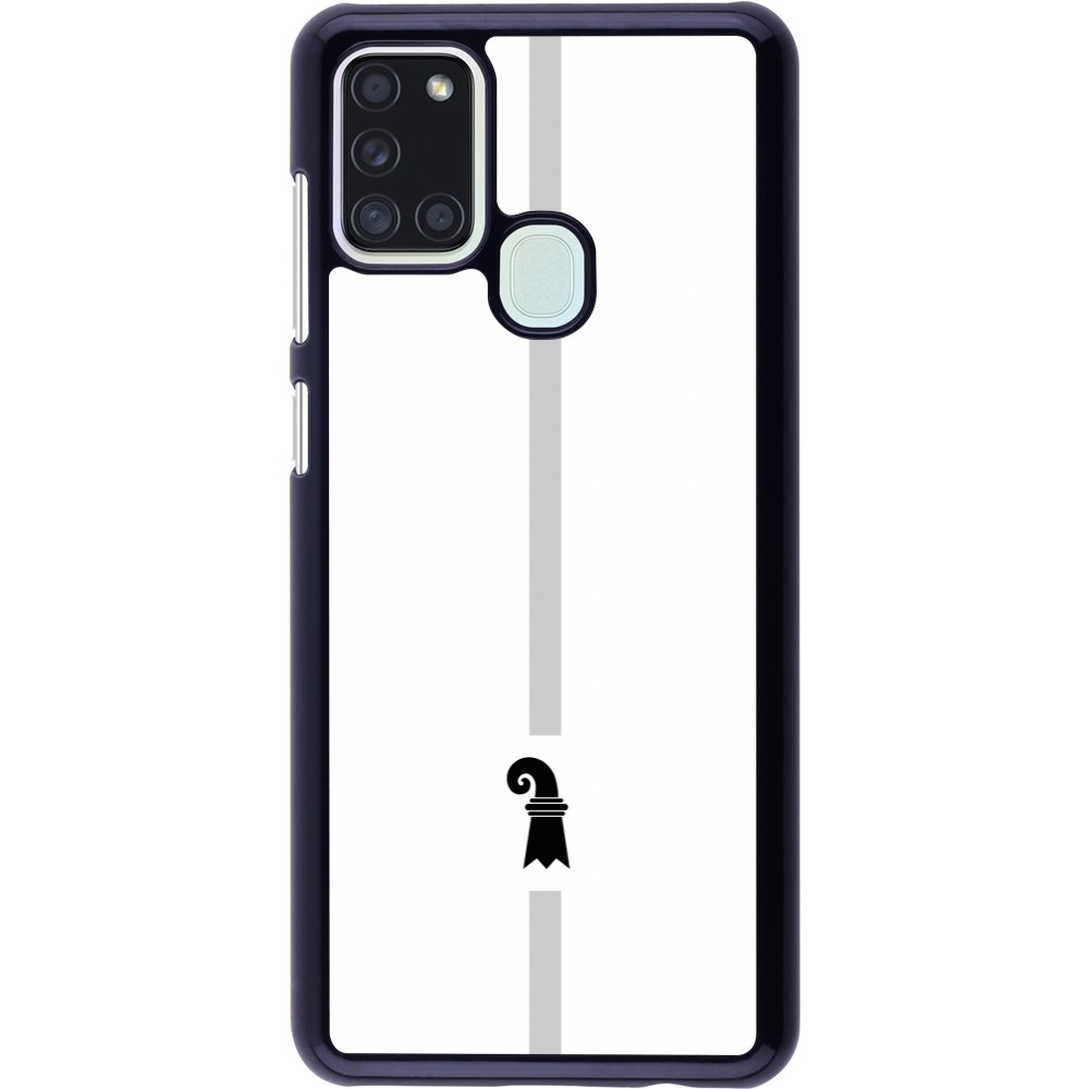 Samsung Galaxy A21s Case Hülle - Kanton BS weiss