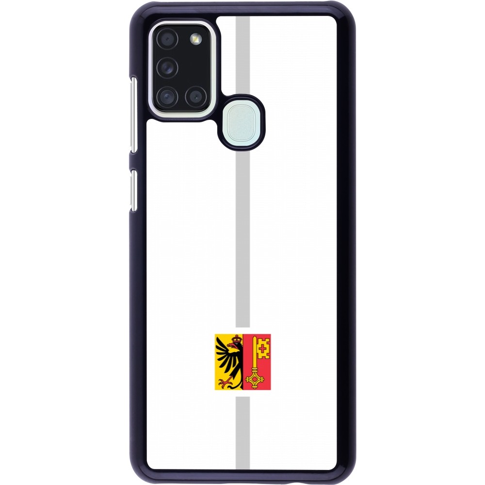 Samsung Galaxy A21s Case Hülle - Kanton GE weiss