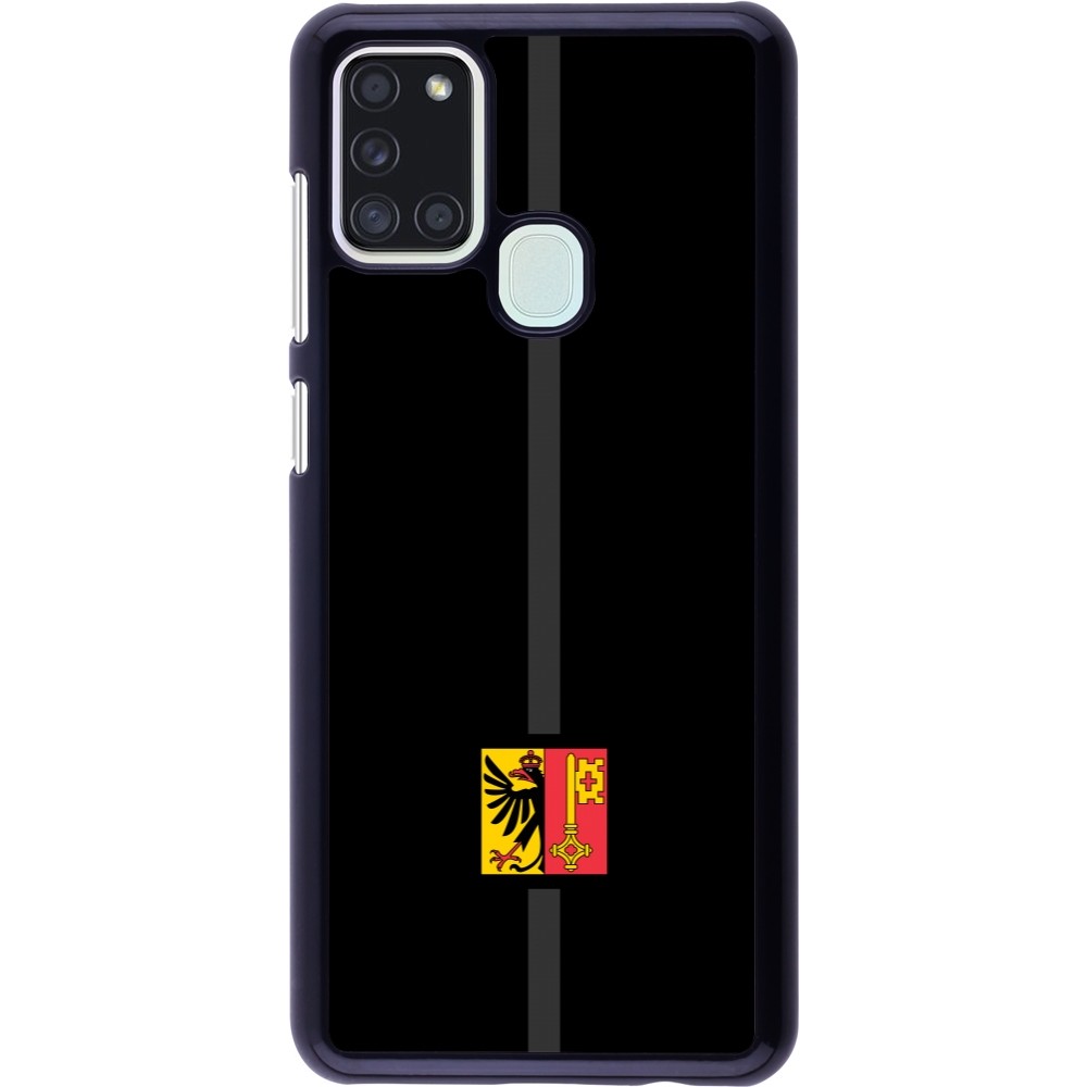 Samsung Galaxy A21s Case Hülle - Kanton GE schwarz