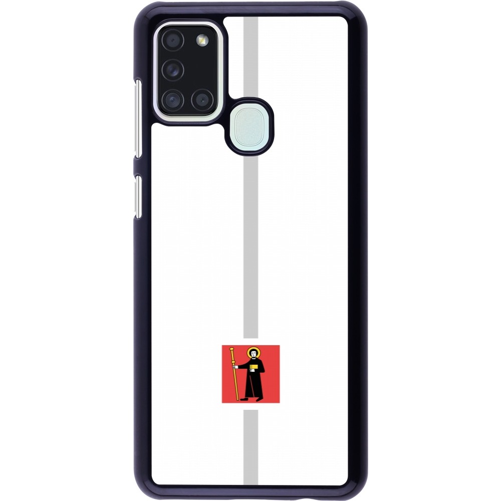 Samsung Galaxy A21s Case Hülle - Kanton GL weiss