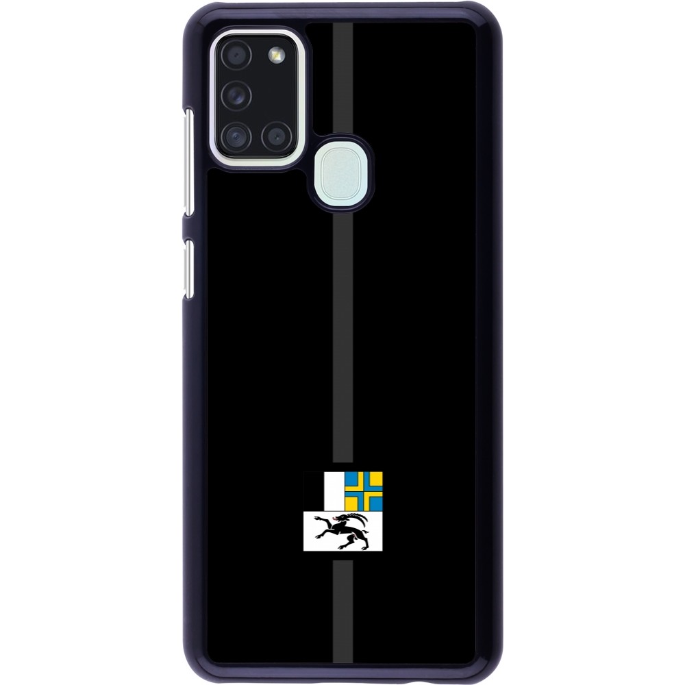 Samsung Galaxy A21s Case Hülle - Kanton GR schwarz
