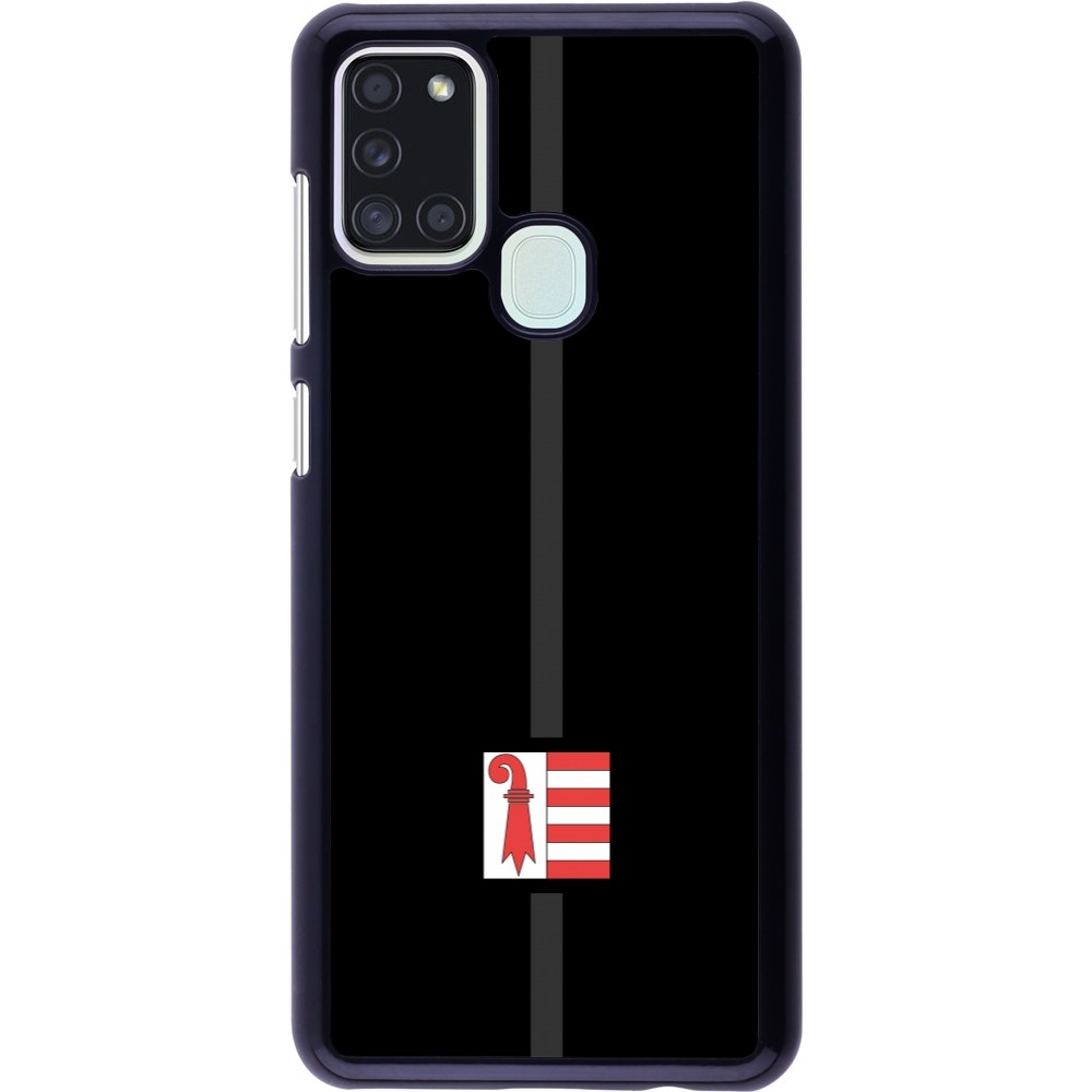 Samsung Galaxy A21s Case Hülle - Kanton JU schwarz