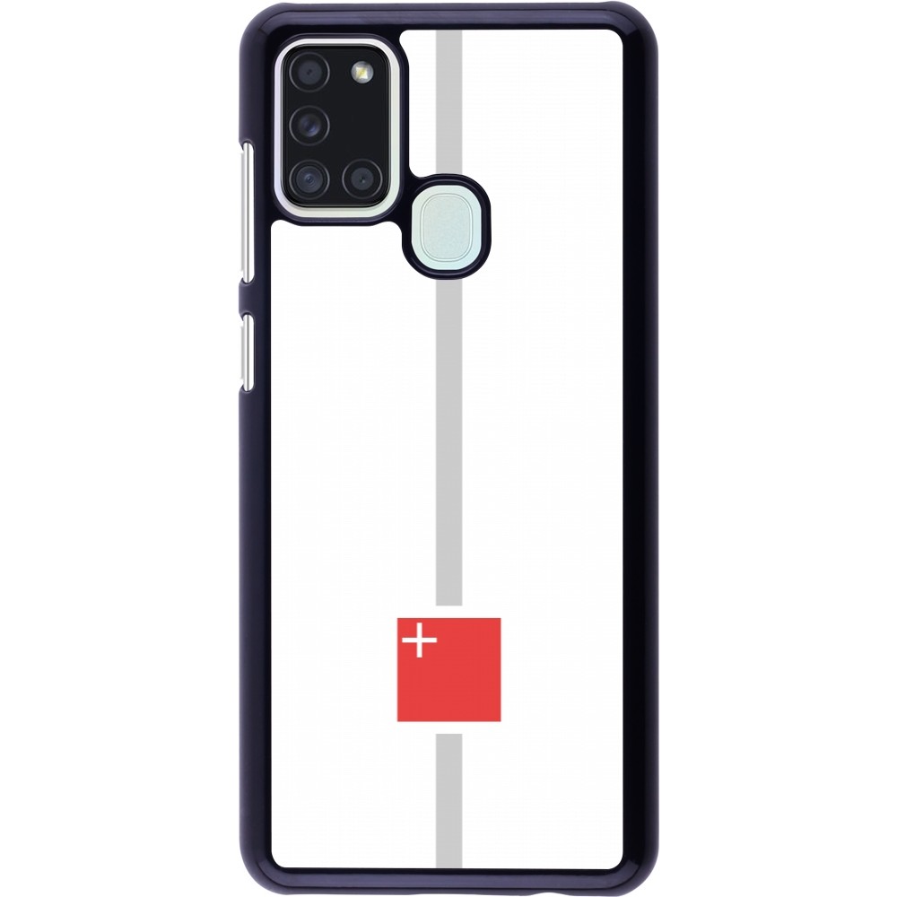 Samsung Galaxy A21s Case Hülle - Kanton SZ weiss
