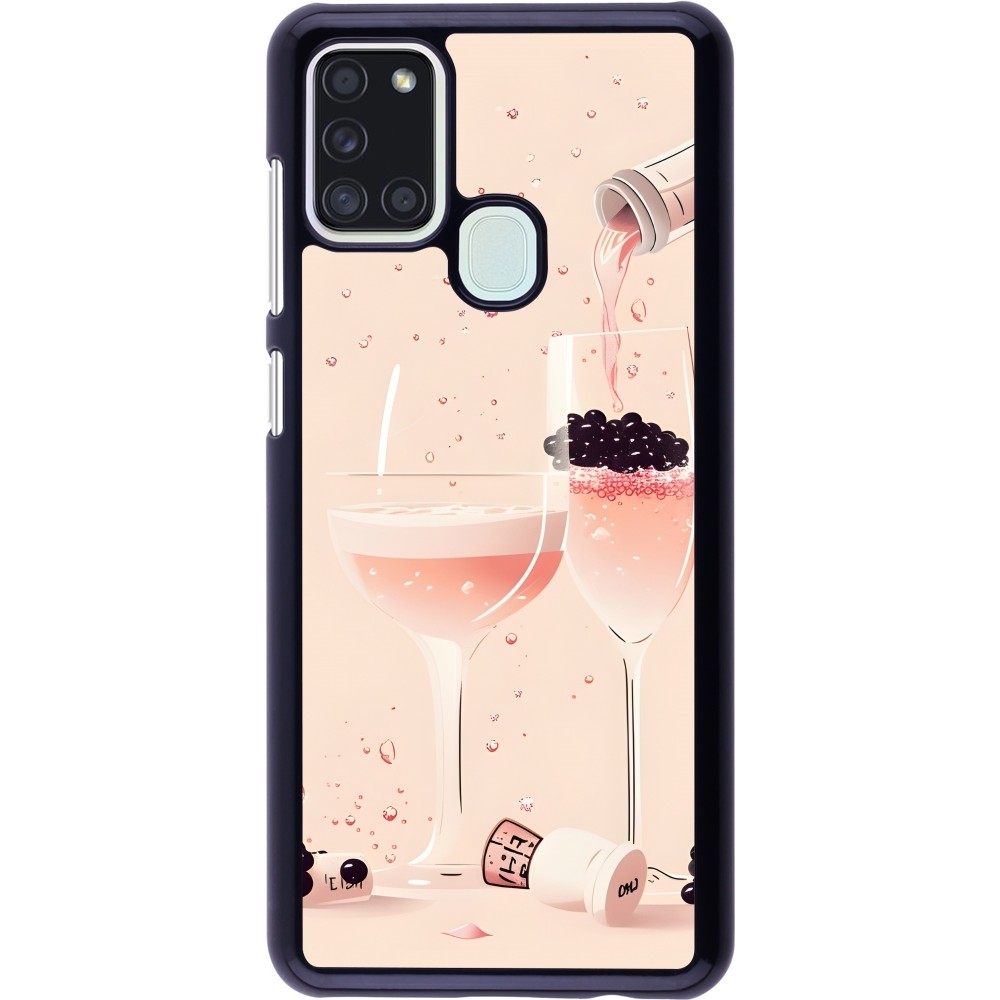 Coque Samsung Galaxy A21s - Champagne Pouring Pink