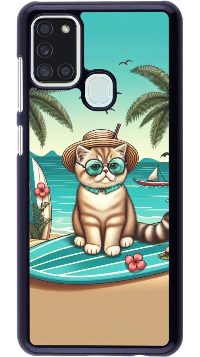 Coque Samsung Galaxy A21s - Chat Surf Style