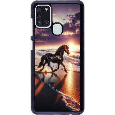 Samsung Galaxy A21s Case Hülle - Pferd majestätisch Strand