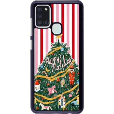 Samsung Galaxy A21s Case Hülle - Christmas 25 Happy Holiday