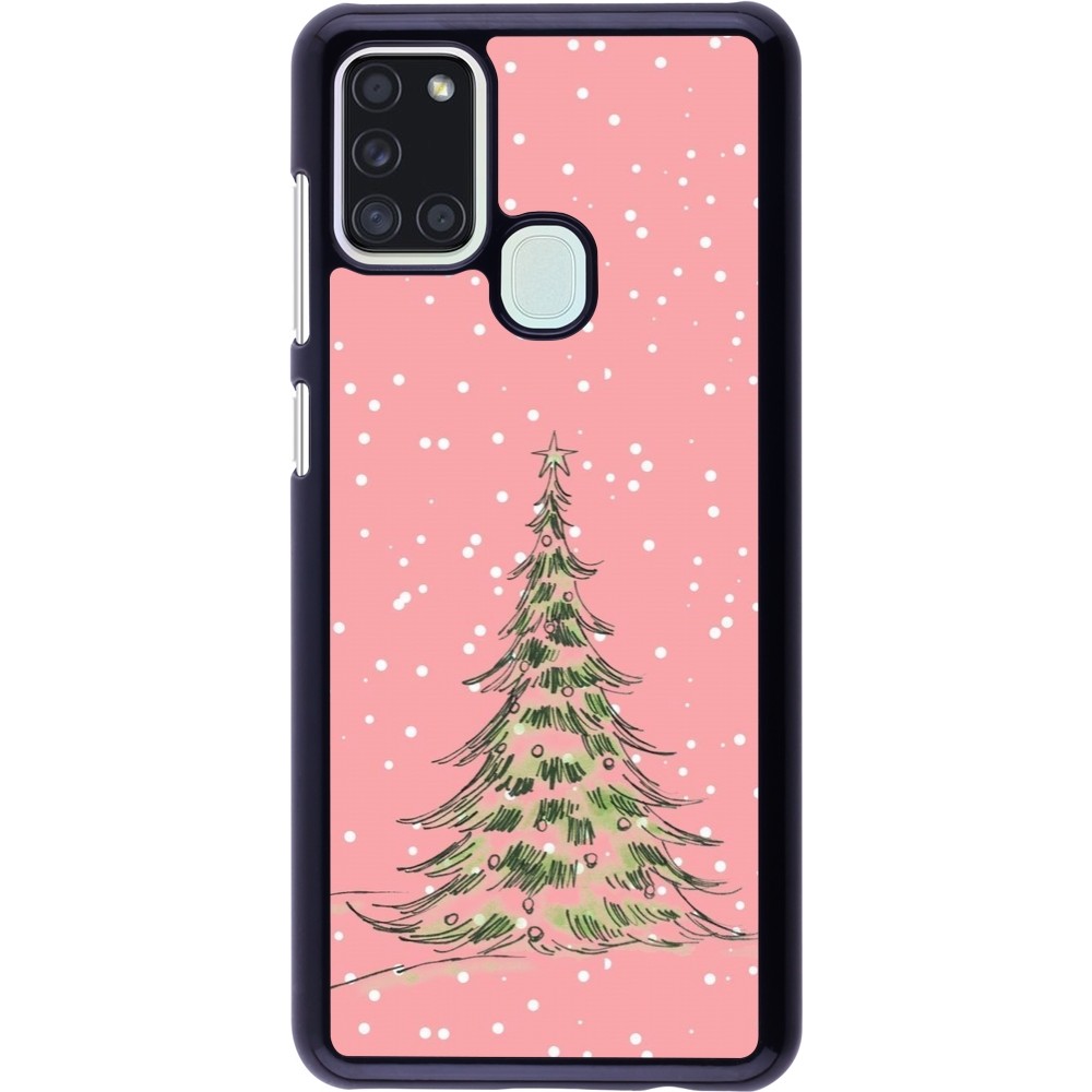 Coque Samsung Galaxy A21s - Christmas 25 Pink Tree