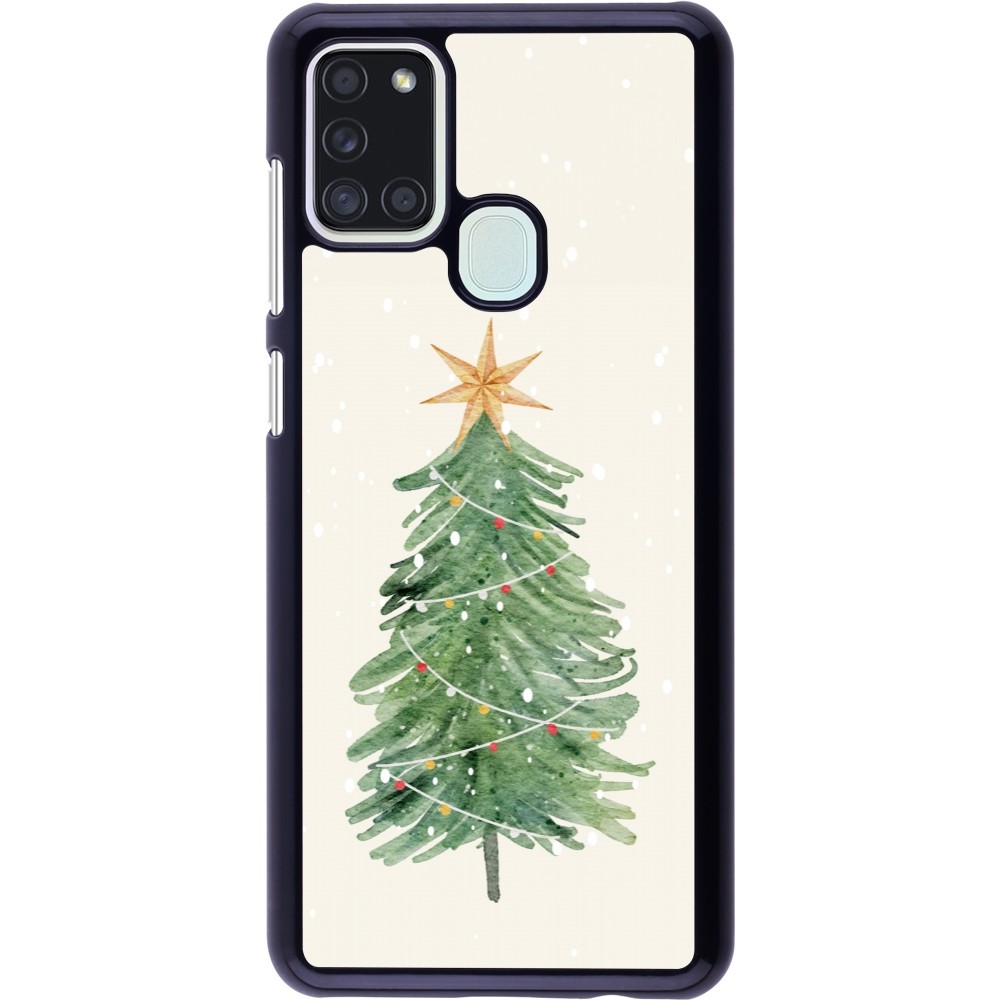 Coque Samsung Galaxy A21s - Christmas 25 Sketch Tree