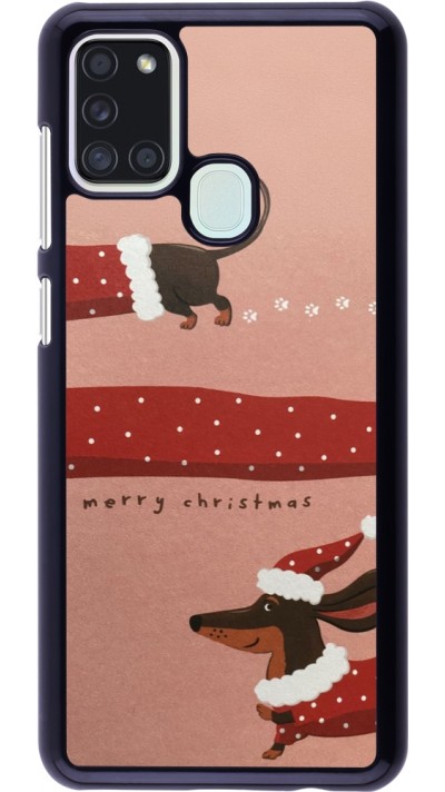 Coque Samsung Galaxy A21s - Christmas 25 Teckel Merry Xmas