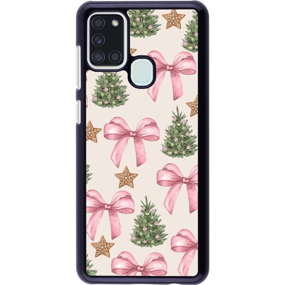 Coque Samsung Galaxy A21s - Christmas 25 Vintage Ribbons