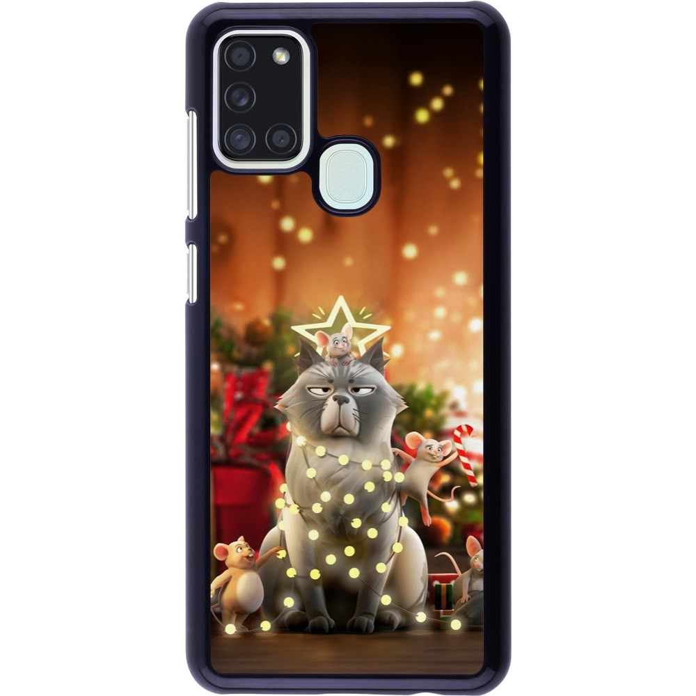 Coque Samsung Galaxy A21s - Christmas 25 Xmas Cat