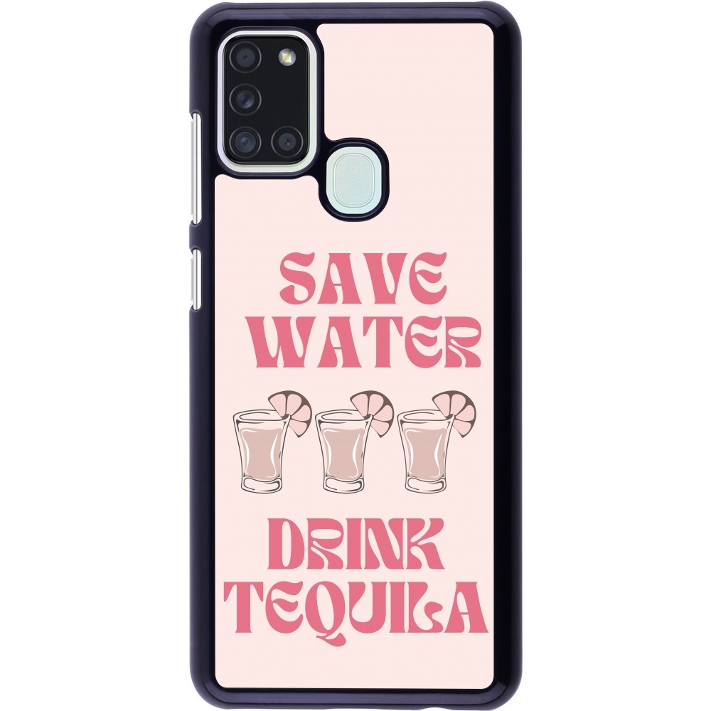 Samsung Galaxy A21s Case Hülle - Cocktail Save Water Drink Tequila