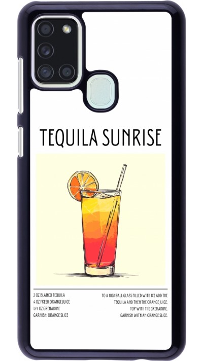 Coque Samsung Galaxy A21s - Cocktail recette Tequila Sunrise