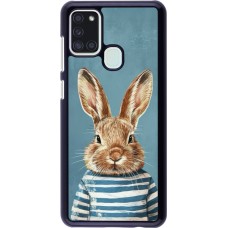 Coque Samsung Galaxy A21s - Easter 2026 Rabbit navy
