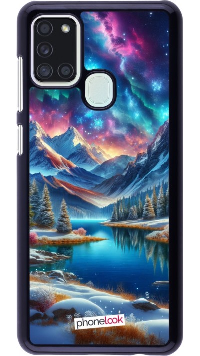 Coque Samsung Galaxy A21s - Fantasy Mountain Lake Sky Stars
