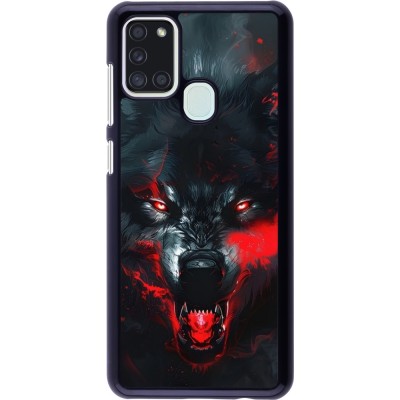 Samsung Galaxy A21s Case Hülle - Halloween 2024 mad werewolf