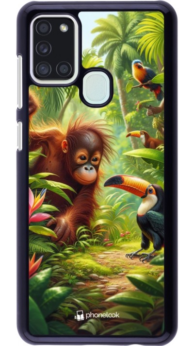 Coque Samsung Galaxy A21s - Jungle Tropicale Tayrona