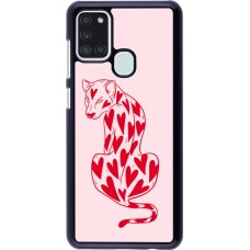 Samsung Galaxy A21s Case Hülle - Leopard with hearts 2026