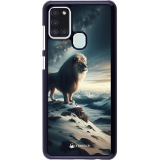 Samsung Galaxy A21s Case Hülle - Der weisse Loewe
