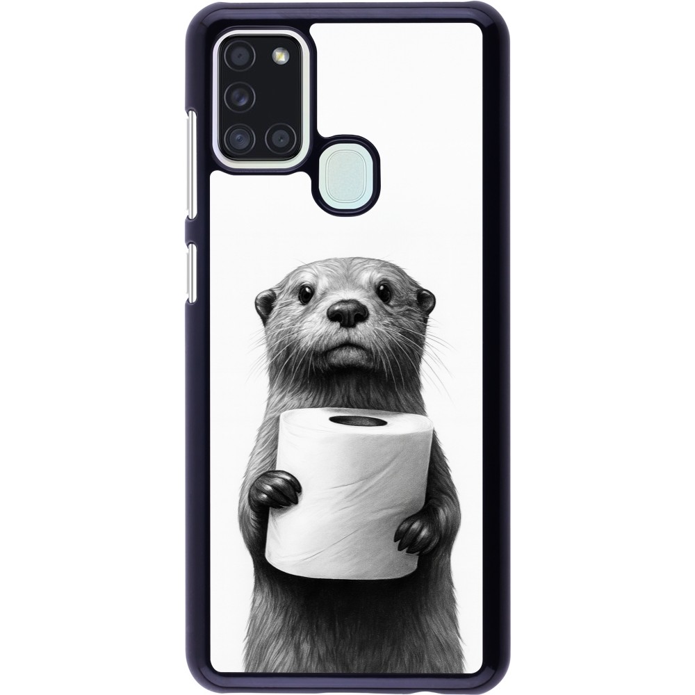 Coque Samsung Galaxy A21s - Loutre papier de toilette