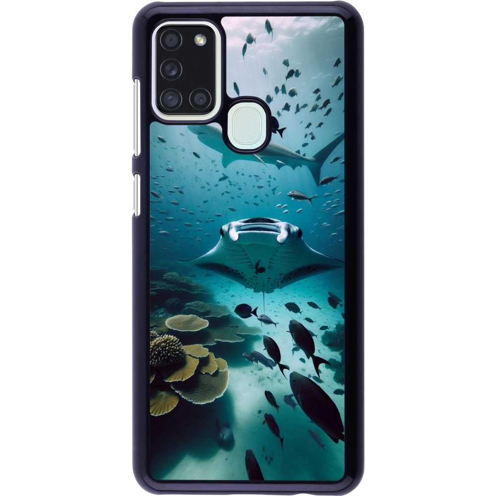 Samsung Galaxy A21s Case Hülle - Manta Lagune Reinigung
