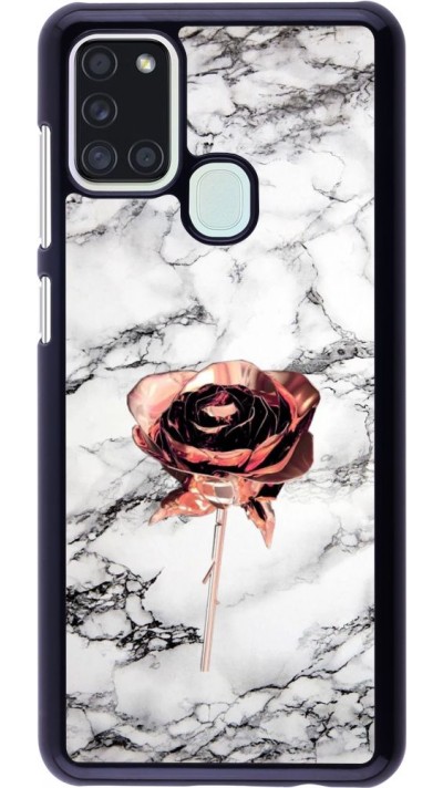 Hülle Samsung Galaxy A21s - Marble Rose Gold
