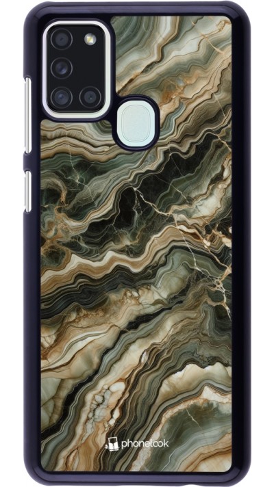 Coque Samsung Galaxy A21s - Marbre Olive