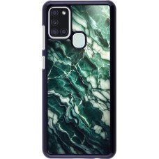 Samsung Galaxy A21s Case Hülle - Majestätischer grüner Marmor