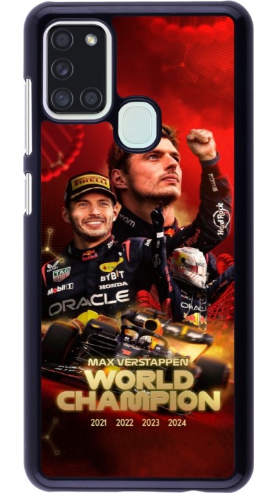 Samsung Galaxy A21s Case Hülle - Max Verstappen Champion 2023