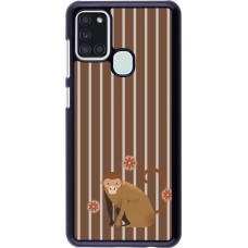 Coque Samsung Galaxy A21s - Monkey with stripes