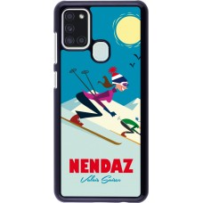 Samsung Galaxy A21s Case Hülle - Nendaz Ski Downhill