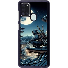 Samsung Galaxy A21s Case Hülle - Ninja unter dem Mond
