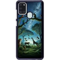 Samsung Galaxy A21s Case Hülle - Paradies der exotischen Tiere