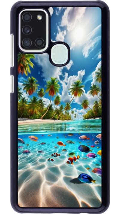 Samsung Galaxy A21s Case Hülle - Strandparadies
