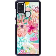 Samsung Galaxy A21s Case Hülle - Preppy Collage Aloha